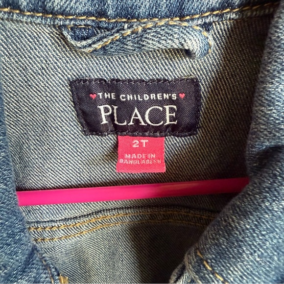 The Children's Place Blue Denim Jacket-Toddler girl 2t - Picture 2 of 6